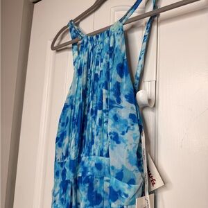 Calvin Klein Blue Watercolor Dress